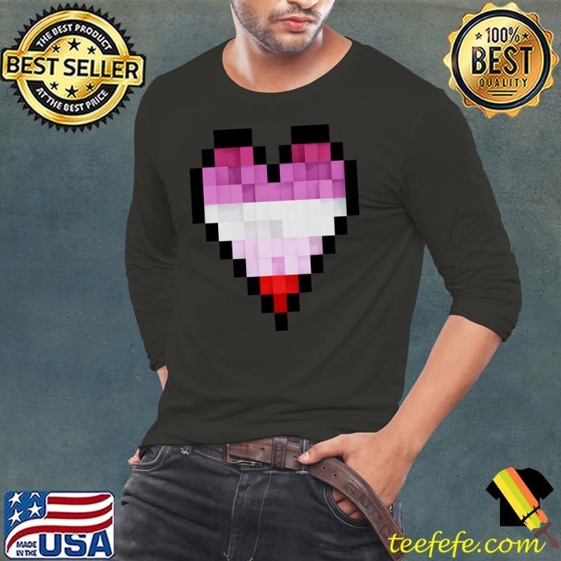 Pixel Heart Kids T-Shirt Long Sleeve Tee Pixel Heart Kids T-Shirt Long Sleeve Tee