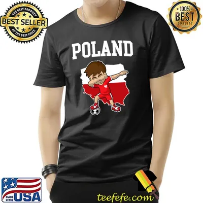 Poland Soccer Dabbing Football T-Shirt