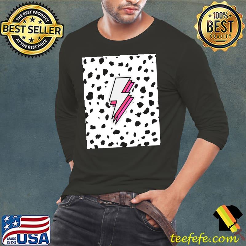 Preppy Dalmatian Lightning T-Shirt Long Sleeve Tee Preppy Dalmatian Lightning T-Shirt Long Sleeve Tee