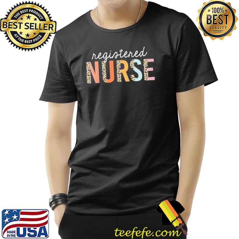 Registered nurse leopard shirt