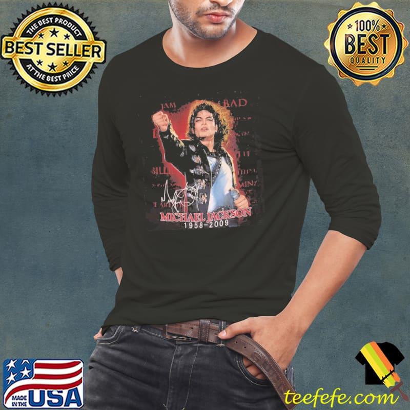 Retro portrait vintage michael jackson inspired mj rap s Long Sleeve Tee Retro portrait vintage michael jackson inspired mj rap s Long Sleeve Tee