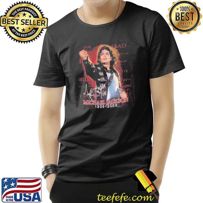Retro portrait vintage michael jackson inspired mj rap shirt