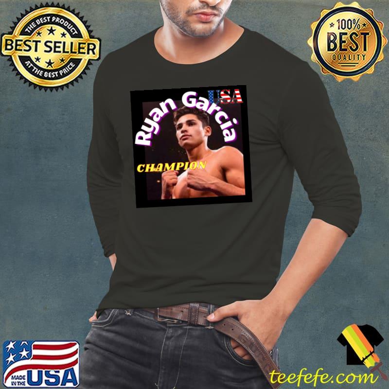 ryan garcia USA Champion T-Shirt Long Sleeve Tee ryan garcia USA Champion T-Shirt Long Sleeve Tee
