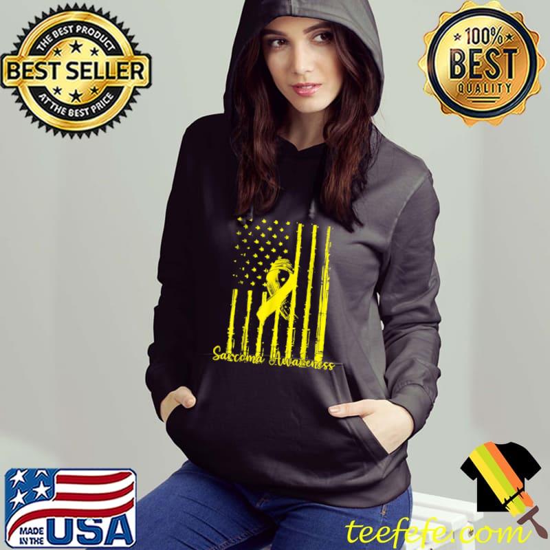 Sarcoma Awareness USA Flag T-Shirt Hoodie Sarcoma Awareness USA Flag T-Shirt Hoodie