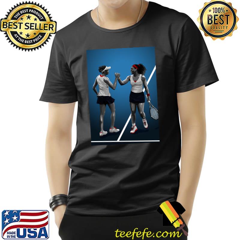 Serena Venus Williams Tennis Artwork Classic T-Shirt Serena Venus Williams Tennis Artwork Classic T-Shirt