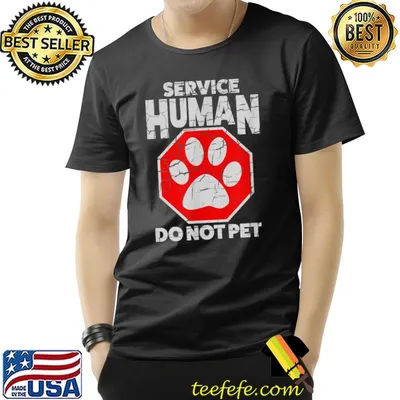Service Human Do Not Pet Cat T-Shirt