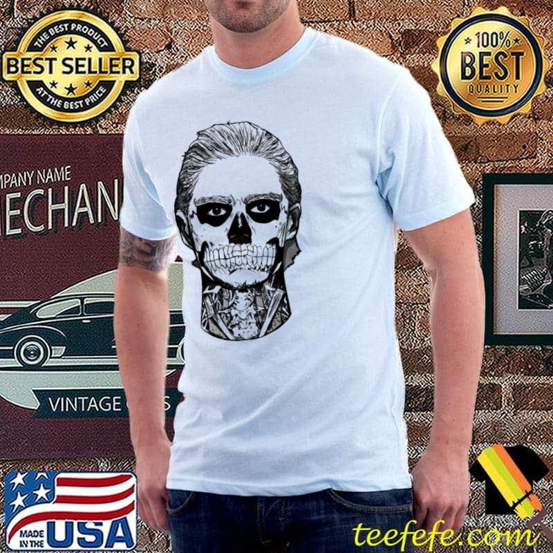 Skull boy halloween artwork zombie shirt
