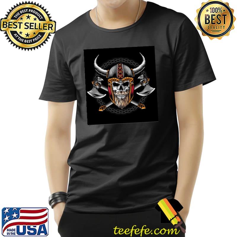 Skull with viking helmet T-Shirt