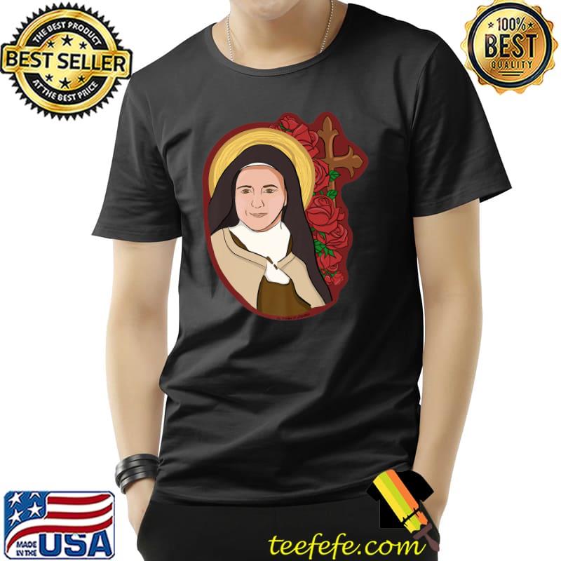 St Therese of Lisieux Kids Little Flower Rose Catholic Saint T-Shirt