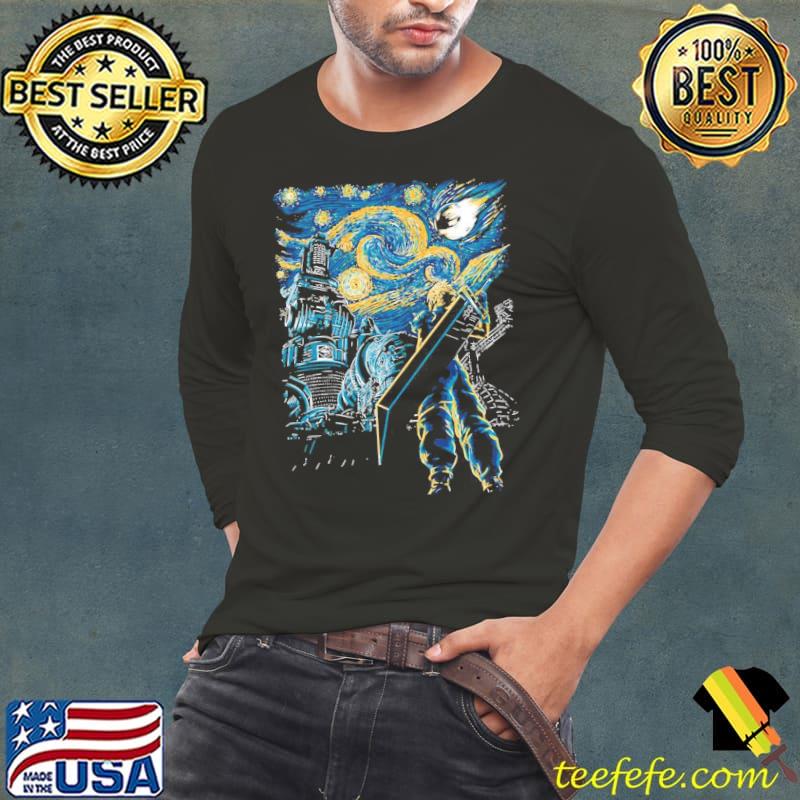 Starry remake van gogh s Long Sleeve Tee Starry remake van gogh s Long Sleeve Tee