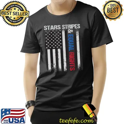 Stars Stripes Equal Rights Vintage American Flag Pro Choice T-Shirt
