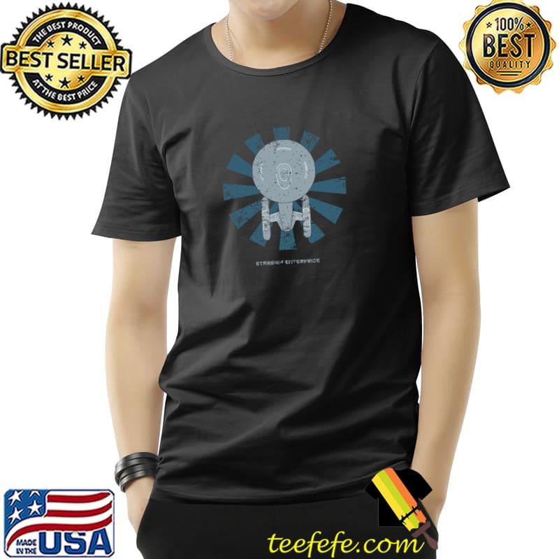 Starship Enterprise Retro Japanese Star Trek T-Shirt