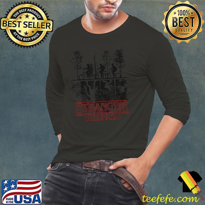 Stranger Things The Upside Down Logo T-Shirt Long Sleeve Tee Stranger Things The Upside Down Logo T-Shirt Long Sleeve Tee