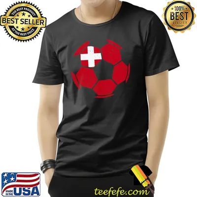 Switzerland Soccer Ball Flag Jersey Swiss T-Shirt