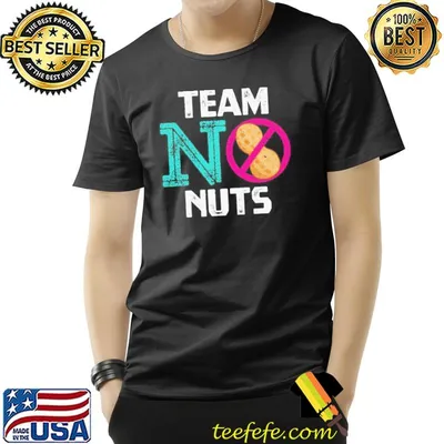Team no nuts funny gender reveal party novelty toddler short sleeve shirt