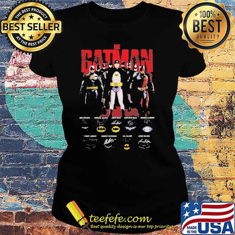 The Batman 2022 Ben Affleck Michael Keaton Adam West s Ladies tee The Batman 2022 Ben Affleck Michael Keaton Adam West s Ladies tee