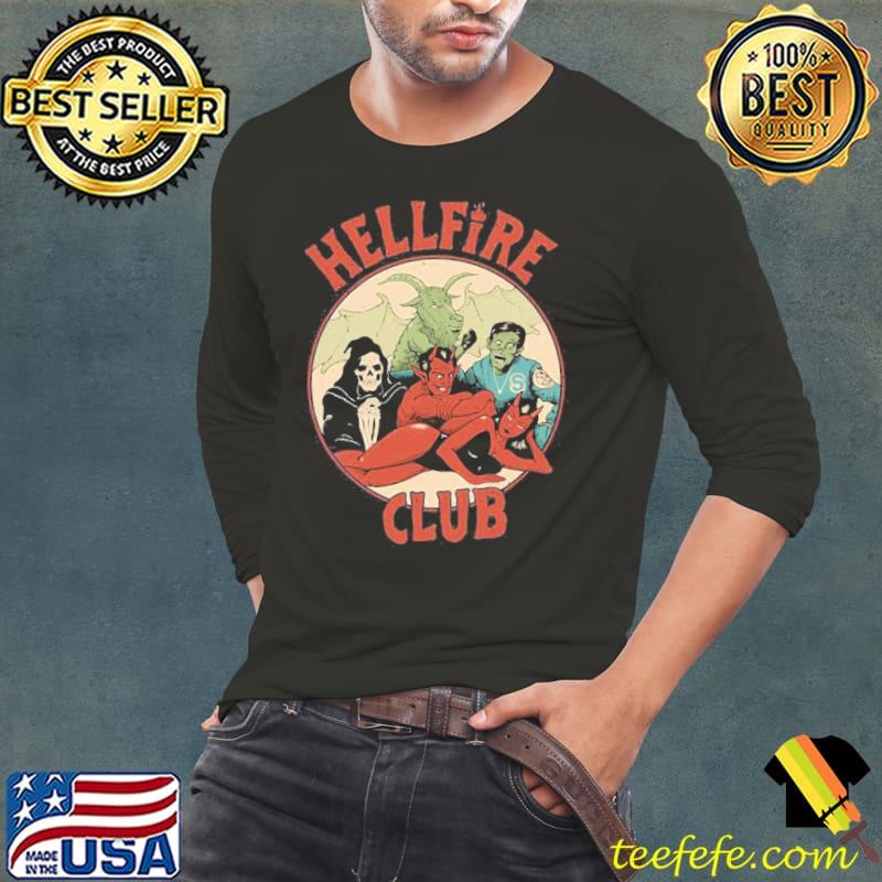 The hellfire club hawkins the breakfast club vintage artwork s Long Sleeve Tee The hellfire club hawkins the breakfast club vintage artwork s Long Sleeve Tee