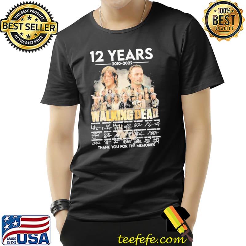 The walking dead TV series 12 years aniversary 20102022 shirt