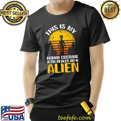 This Is My Human Costume I'm Really An Alien Vintage T-Shirt