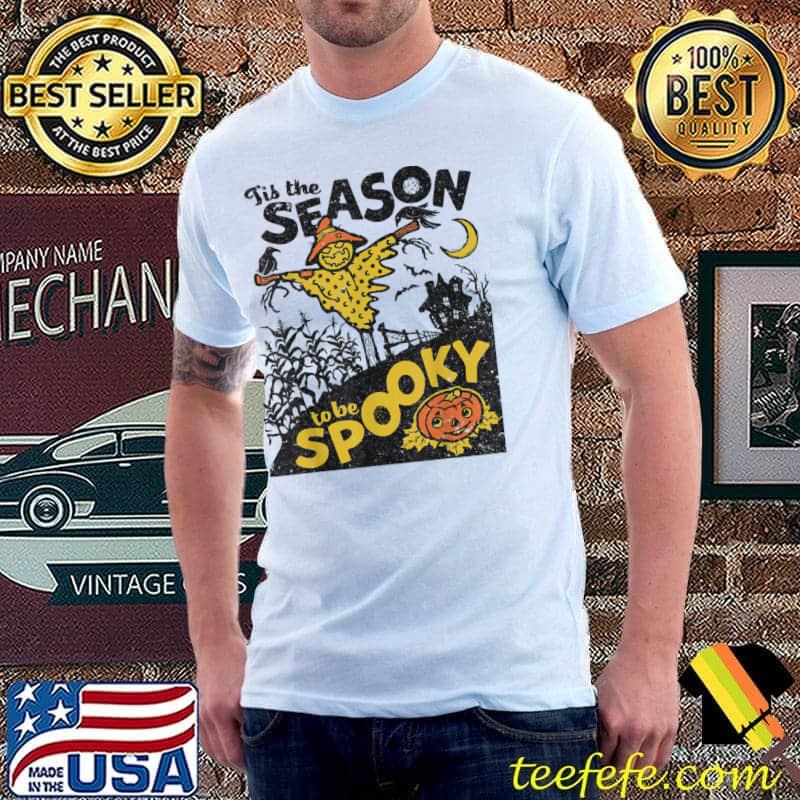 Tis the season to be spooky pumpkin patch halloween costume shirt