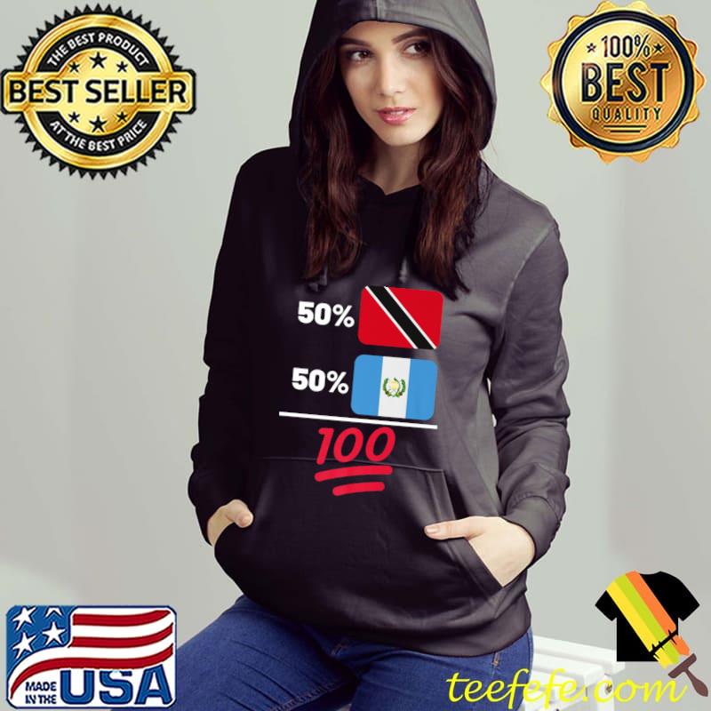 Trinidadian Plus Guatemalan Mix Flag Heritage T-Shirt Hoodie Trinidadian Plus Guatemalan Mix Flag Heritage T-Shirt Hoodie