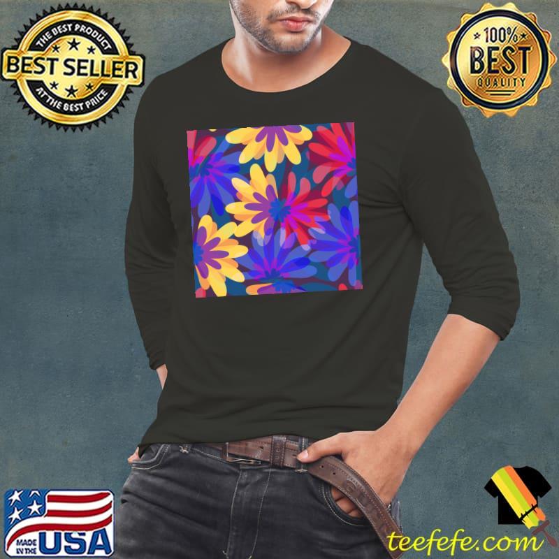 Tropical dream Seamless pattern with flowers T-Shirt Long Sleeve Tee Tropical dream Seamless pattern with flowers T-Shirt Long Sleeve Tee
