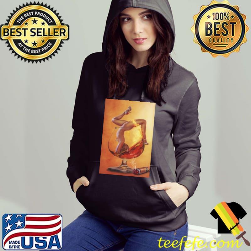 Woman in wineglass T-Shirt Hoodie Woman in wineglass T-Shirt Hoodie