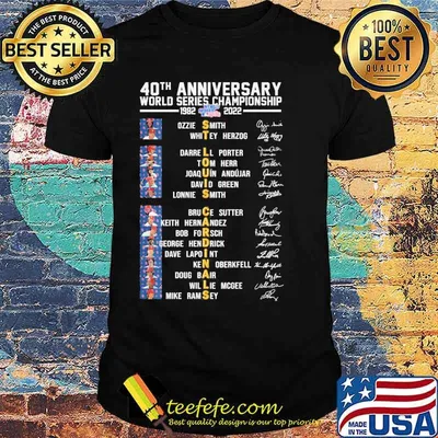 40th anniversary world series championship St Louis Cardinals shirt