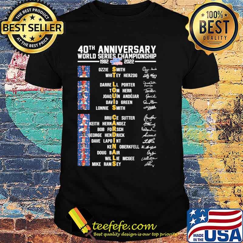 40th anniversary world series championship St Louis Cardinals shirt