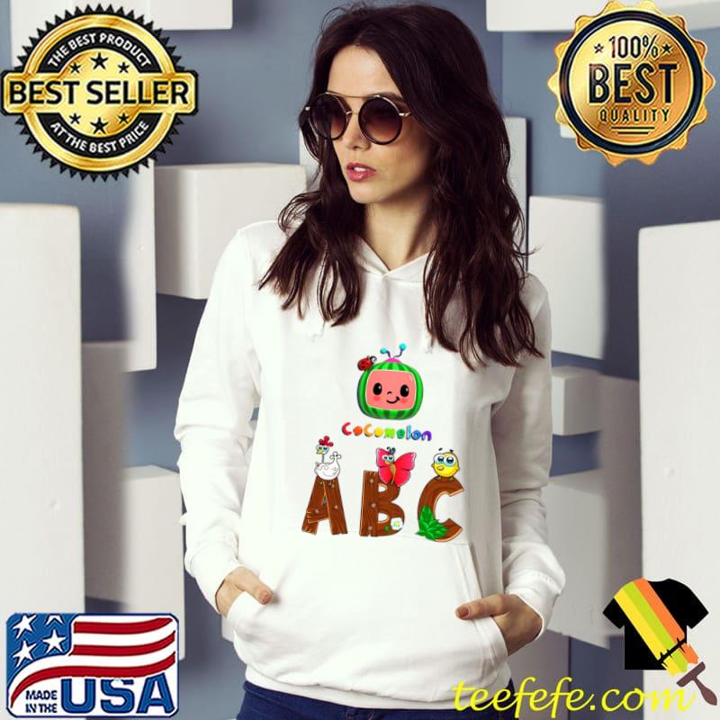 Abc Cocomelon Nursery Rhymes Chicken Butterfly Cartoon T-Shirt Hoodie Abc Cocomelon Nursery Rhymes Chicken Butterfly Cartoon T-Shirt Hoodie