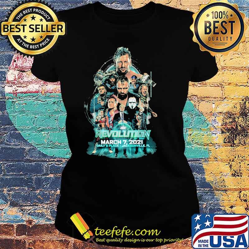 AEW Revolution March 7 2021 Poster Shirt Ladies tee AEW Revolution March 7 2021 Poster Shirt Ladies tee