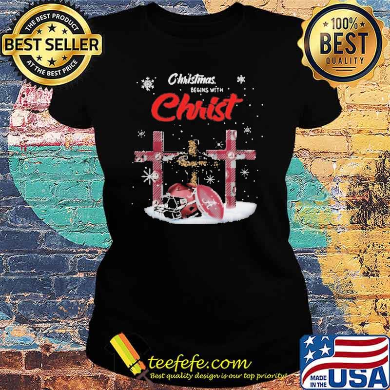 Alabama Christmas Begins With Christ Shirts Ladies tee Alabama Christmas Begins With Christ Shirts Ladies tee