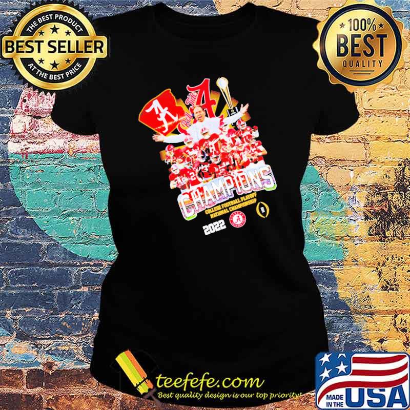 Alabama Crimson Tide champions college football playoff national championship 2022 s Ladies tee Alabama Crimson Tide champions college football playoff national championship 2022 s Ladies tee