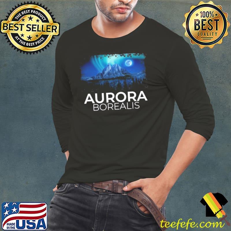 Alaska aurora borealis winter s Long Sleeve Tee Alaska aurora borealis winter s Long Sleeve Tee