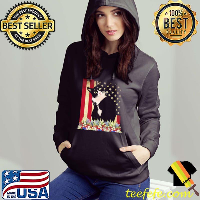 American Flag Flower Shirt Hoodie American Flag Flower Shirt Hoodie