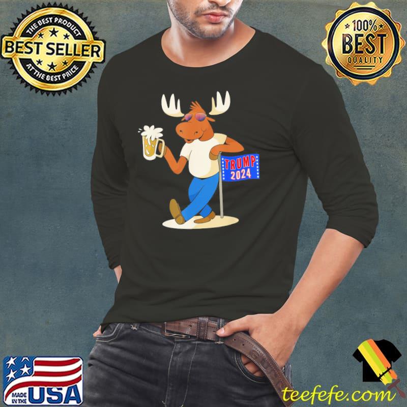American moose Trump 2024 s Long Sleeve Tee American moose Trump 2024 s Long Sleeve Tee