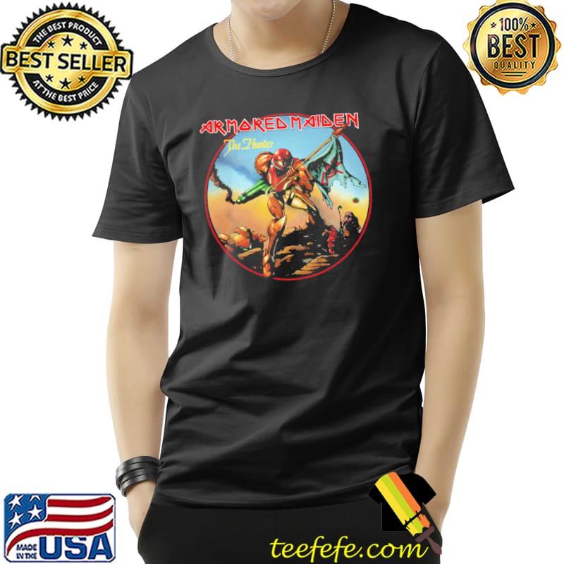 Armored maiden the hunter iron maiden logo classic shirt
