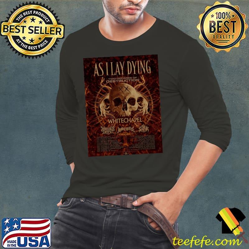 As I lay dying white chapel T-Shirt Long Sleeve Tee As I lay dying white chapel T-Shirt Long Sleeve Tee