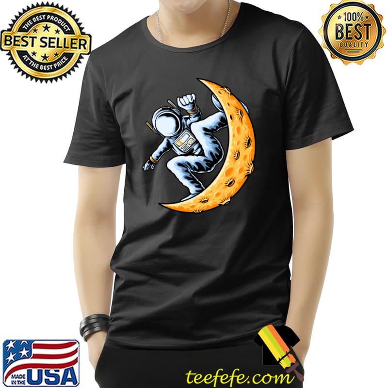 Astronaut riding a rocket moon T-Shirt Astronaut riding a rocket moon T-Shirt