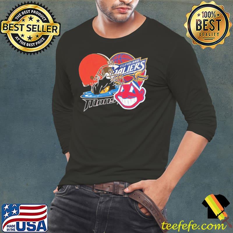 Awesome Cleveland indians monster sport s Long Sleeve Tee Awesome Cleveland indians monster sport s Long Sleeve Tee