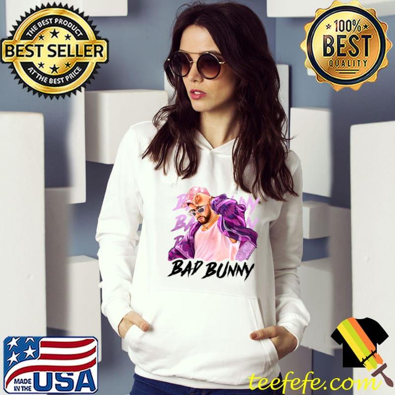 Bad Bunny in Pink Hat Un Verano Sin Ti T-s Hoodie Bad Bunny in Pink Hat Un Verano Sin Ti T-s Hoodie