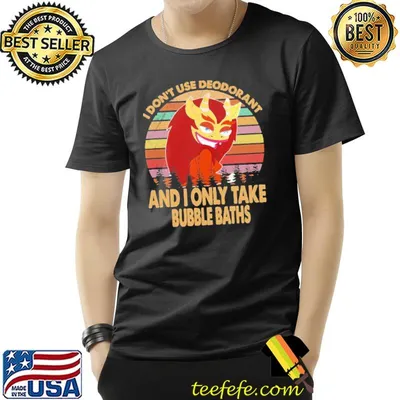 Big mouth retro vintage I don't use deodorant classic shirt