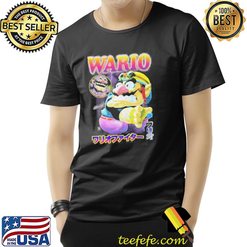 Biker wario nintendo vintage game classic shirt