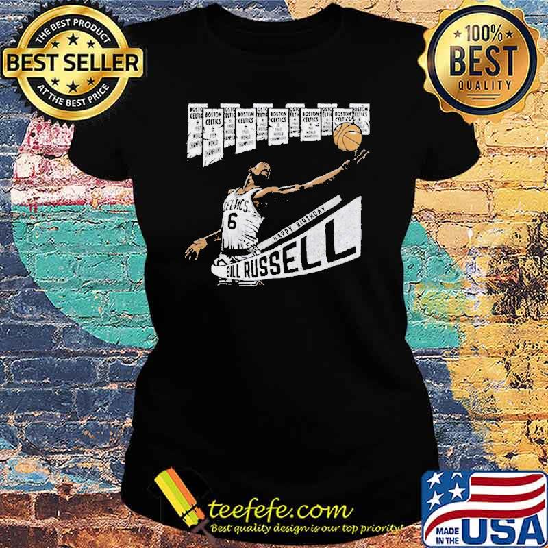 Bill Russell Vintage 90s 11 Rings Shirt Ladies tee Bill Russell Vintage 90s 11 Rings Shirt Ladies tee
