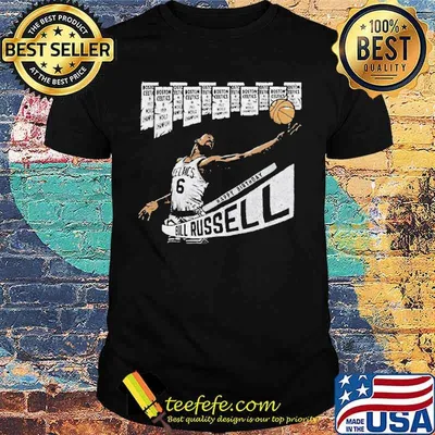 Bill Russell Vintage 90s 11 Rings Shirt