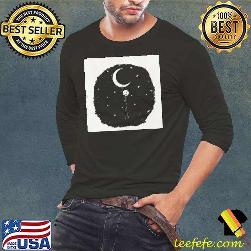 Black design man in the moon kid cudI classic s Long Sleeve Tee Black design man in the moon kid cudI classic s Long Sleeve Tee
