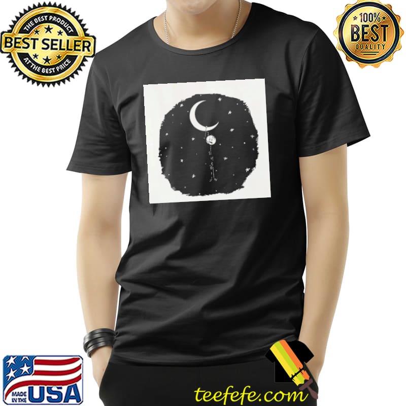 Black design man in the moon kid cudI classic shirt