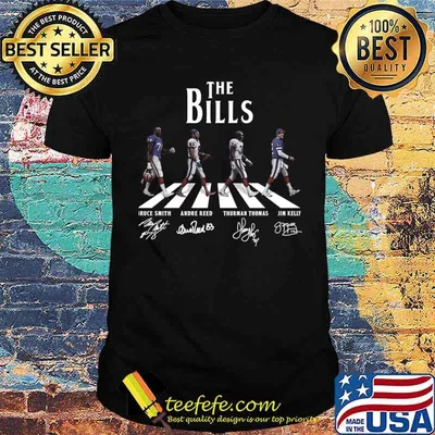 Buffalo Bills Walking Abbey Road Essential T-Shirt