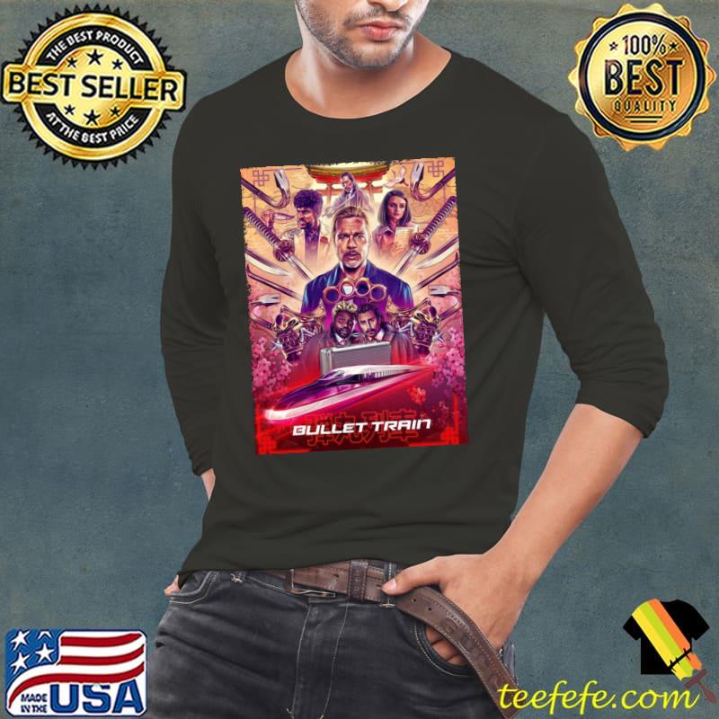 Bullet train movie 2022 brad pitt and the cast fanart classic s Long Sleeve Tee Bullet train movie 2022 brad pitt and the cast fanart classic s Long Sleeve Tee