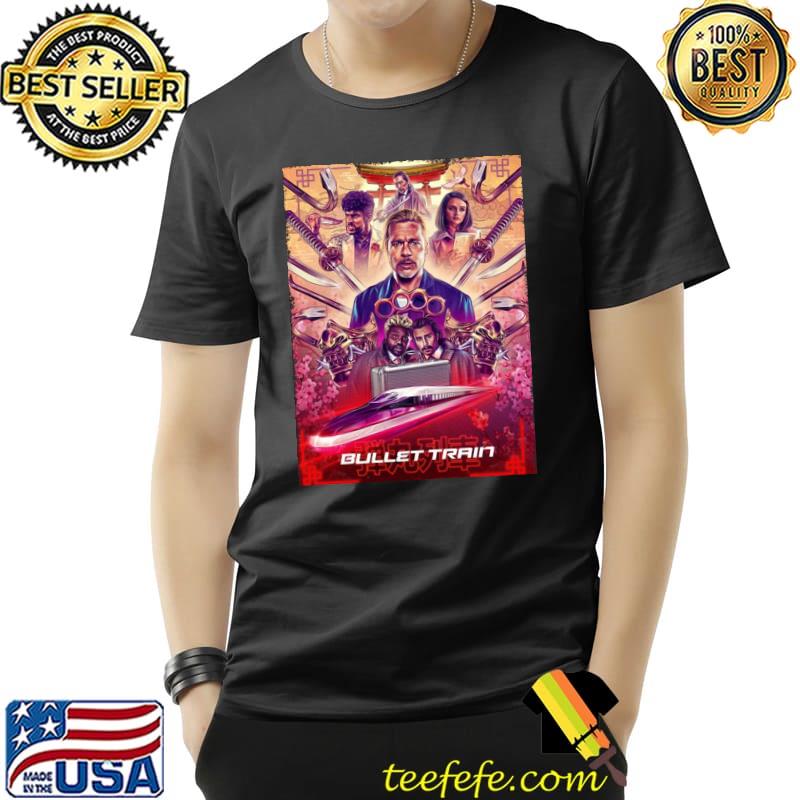 Bullet train movie 2022 brad pitt and the cast fanart classic shirt